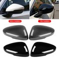 thumbnail image 3 of 2Pcs Carbon Fiber Style Rear View Side Mirror Cover Rearview Caps For Honda Civic 11th 2022 ABS black, 3 of 6