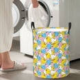 thumbnail image 5 of Sikiie Colorful Rubber Duck 1 Print Round Dirty Clothes Basket, Waterproof Standing Foldable Storage Basket, for Laundry Room, Bedroom, Bathroom Storage-Small, 5 of 6