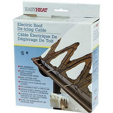 Easy Heat 100' 120V 5W Roof Shingle Down Spout Gutter De-Icing Cable ADKS500