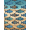 Blue, Pattern 14, variant on ODIKA 4' x 6' Machine Washable Non-Slip Area Rug, beachy print High Traffic Rug, Blue, 1155239