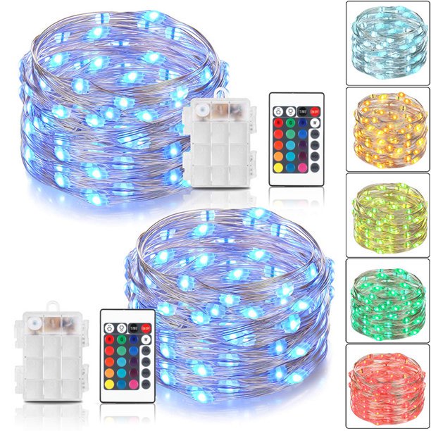 LED String Lights,Battery Powered Multi Color Changing String Lights