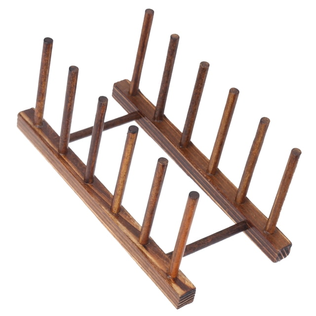 Bamboo Dish Drying Rack with Foldable Design Compact Storage Rack for Dishes, Plates, Cutting Boards
