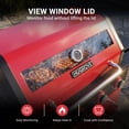 thumbnail image 6 of 4-Burner Propane Gas Grill with Side Burner, 56,000 BTU Outdoor BBQ Grill with Viewing Window, Outdoor Grill 677 Sq. In. Cooking Area, Porcelain-Coated Lid, Red, 6 of 11
