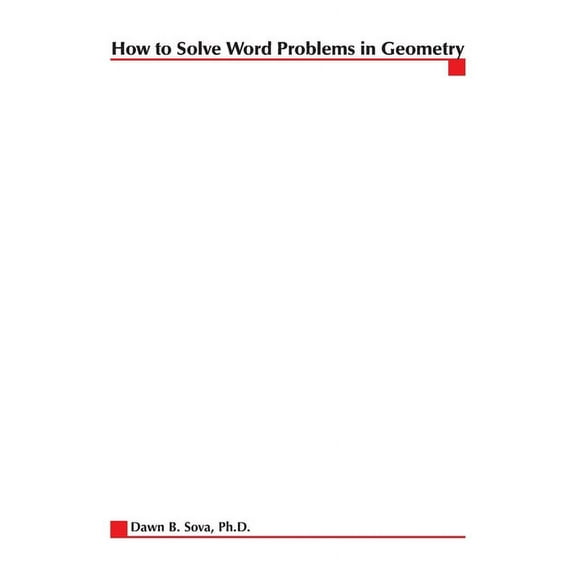 How to Solve Word Problems (McGraw-Hill) How to Solve Word Problems in Geometry, (Paperback)