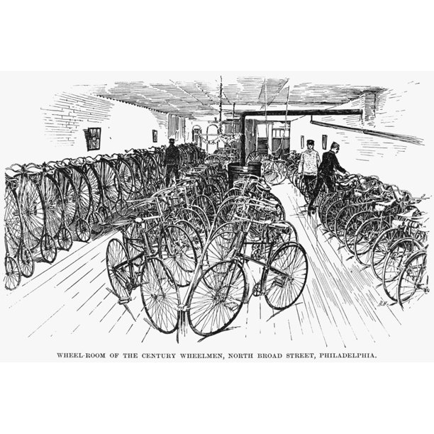 Philadelphia Bicycle Club Nthe Wheelroom Of The Century Wheelmen Clubhouse On North Broad Street In Philadelphia Pennsylvania Line Drawing American C1890 Poster Print By Granger Collection Walmart Com Walmart Com
