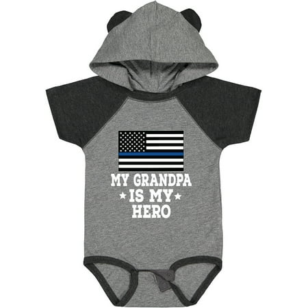 

Inktastic Police Officer Grandpa is My Hero Gift Baby Boy or Baby Girl Bodysuit