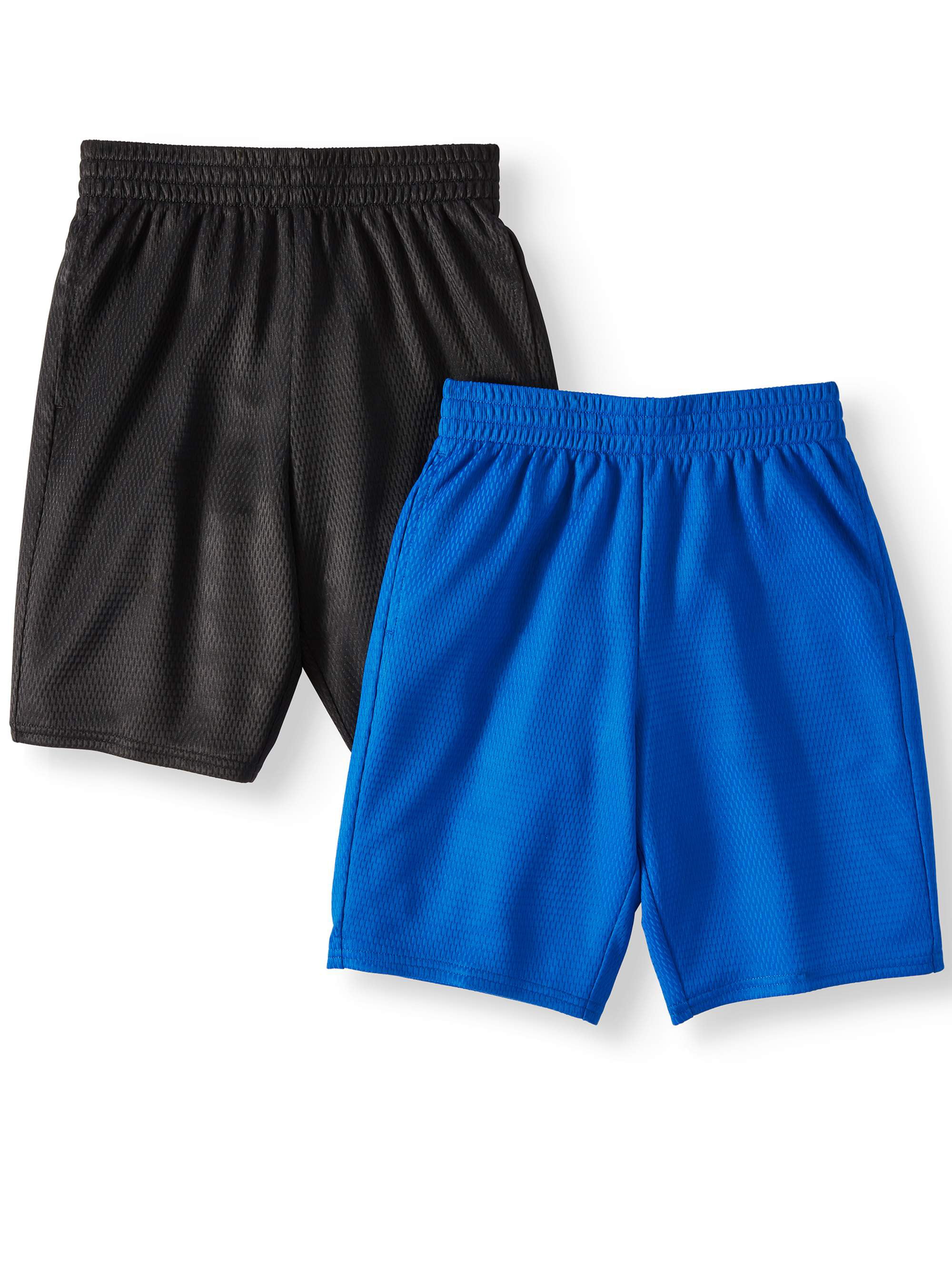 Athletic Works Dazzle Shorts Value, 2-Pack (Little Boys & Big Boys ...