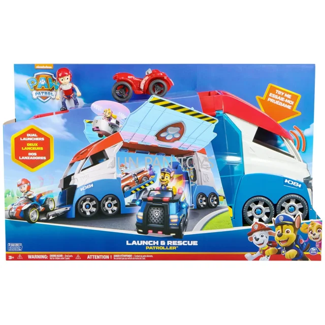Figura de acción de Paw Patrol Lookout Playset con luces y sonidos Launch Rescue Patroller, dibujos animados clásicos coleccionables, juguetes para niños, 1 pieza