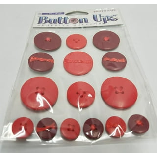 Le Bouton White Assorted Sew Thru Shirt Buttons, 8 Pieces