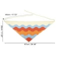 thumbnail image 3 of Unique Bargains 1 Pc Fashion Knitted Hollow Triangle Headwrap for Women 26.38"x11.02" Blue, 3 of 4