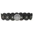 thumbnail image 2 of HLONK Ceinture pour Femmes Vintage Ajourée Style Cowboy Résistante à l'Usure Ronde Exagérée Style Western Grand Ceinture à Disque, 2 of 8