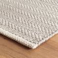 thumbnail image 3 of Dash & Albert Herringbone Handwoven Cotton Rug, 2' x 3', Dove Grey, 3 of 6