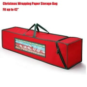 MaidMAX Wrapping Paper Storage Bag ,600D Oxford Organizer for Christmas Gift, 42 x 10 x 10 inch