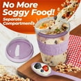 thumbnail image 4 of wqlpp-4-Pack Yogurt Parfait Cups with Lids and Spoons, Reusable Yogurt Containers for On-the-Go, Portable Yogurt Cups with Topping Storage, Ideal for Oatmeal and Breakfast Prep (20 oz), 4 of 4