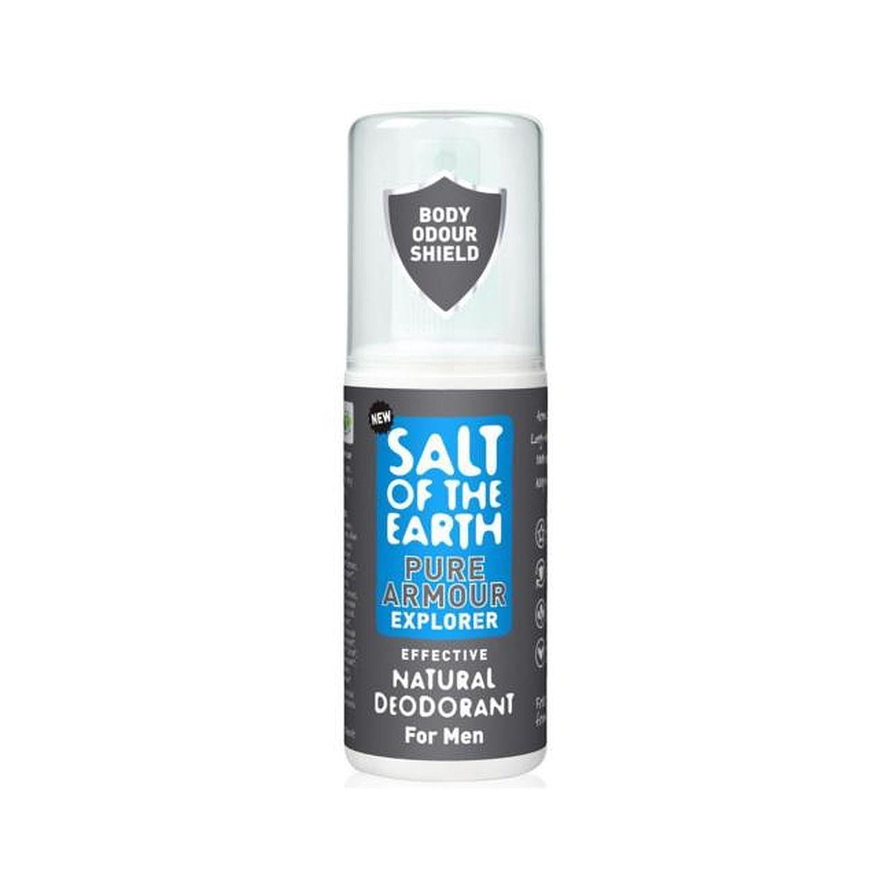 Salt of the Earth Natural Deodorant Spray for Men Pure Armour Explorer 100ml
