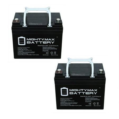- 12V 35AH INT Battery Replaces Interstate DCM0035 Wheelchair - 2 Pack