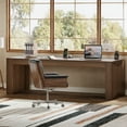 thumbnail image 2 of Tribesigns 79-inch Extra Long Desk, Two Person Desk for Home Office, Wooden Long Computer Double Desk, Writing Study Table for Office, Dark Brown, 2 of 9