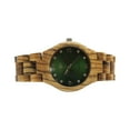 thumbnail image 4 of Angie Wood Creations Zebrawood Women’s Watch With Green Dial, 4 of 7