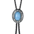 thumbnail image 4 of Western Cowboy Collier Bolo en Cuir avec Attaches - Bleu, comme Décrit, 4 of 8