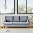 thumbnail image 2 of Miekor Furniture 3 Seater Sofa Velvet Couches for Living Room, Sofas for Living Room Furniture Sets Chesterfield Sofa Loveseat Couch Chair for Living Room, Office (Grey) W4US3559, 2 of 9