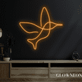 thumbnail image 2 of Glowneon Hummingbird Neon Sign, Hummingbird Led Sign, Bird Line Art, 2 of 5
