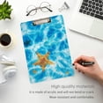 thumbnail image 4 of FMSHPON Starfish Wave Clipboard Hardboard Wood Nursing Clip Board and Pull for Standard A4 Letter 13x9 inches, 4 of 7