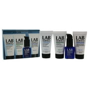 Expert Skincare by Lab Series for Men - 4 Pc Kit 1oz Multi Action Face Wash, 1oz Cooling Shave Cream, 1oz Moisture Defense Lotion, 0.5oz Future Rescue Repair Serum