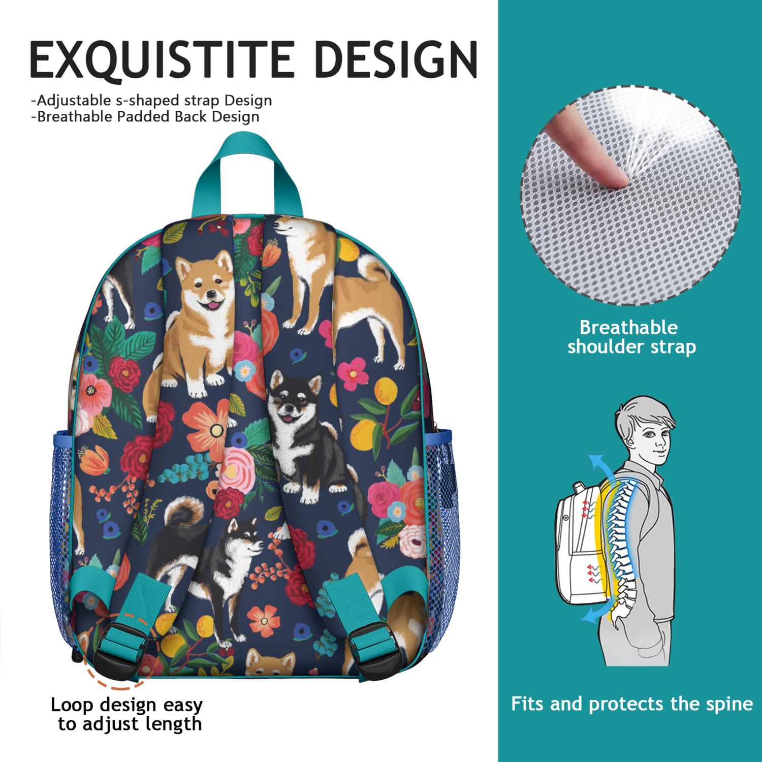 Tribal Patterns Rustic Home Decor Artistic Adjustable Backpack for Students