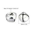 thumbnail image 2 of Uxcell Jingle Bells, 3/4"(20mm) 120 Pack Small Bells for Crafts DIY Christmas, Silver Tone, 2 of 5