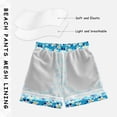 thumbnail image 3 of FORMRS Boys Swim Trunks Quick Dry Mesh Lining Beach Boardshorts, Sizes XS-XL, Blue Daisy Pattern, 3 of 7