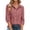 Rose Gold, variant on Women's Linen Shirt, Long Sleeve Casual Oversized Button Down Blouse, Solid Color Collared V Neck Loose Fit Top for Spring, Summer, Fall and Daily Wear Green M