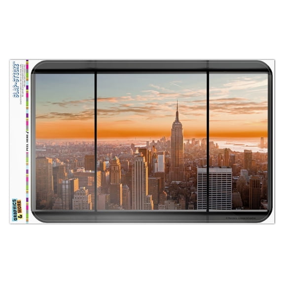 New York Skyline Sunset Penthouse Suite View Home Business Office Sign