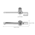 thumbnail image 2 of COMPUKAS 2Jgo Cerradura Con Llave Para Puertas Corredizas De De Vidrio Material Hierro Plateado, 2 of 8