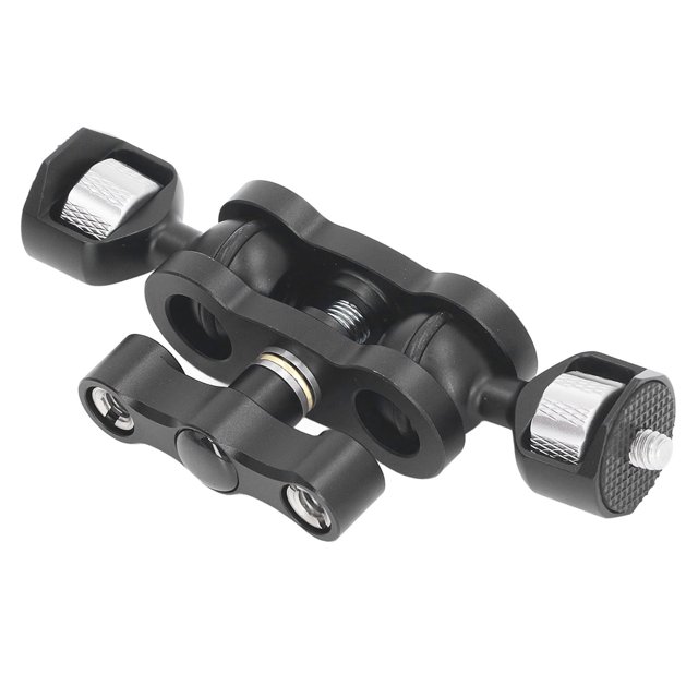 Barra de Montaje de Extensión de la Cámara, Barra de Montaje de Extensión 360 Grados Aleacio de Aluminio Giratorio 1/4 Pulgada 6 Kg de Cojinete Sin Deslizamiento para Luz de