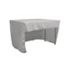 thumbnail image 1 of LA Mantel ajustable de popelina de poliéster con espalda abierta de lino 48 "L x 30" W x 30 "H, gris claro LA Linen TCpop_OB_fit_48x30x30_GrayLgtP41, 1 of 1
