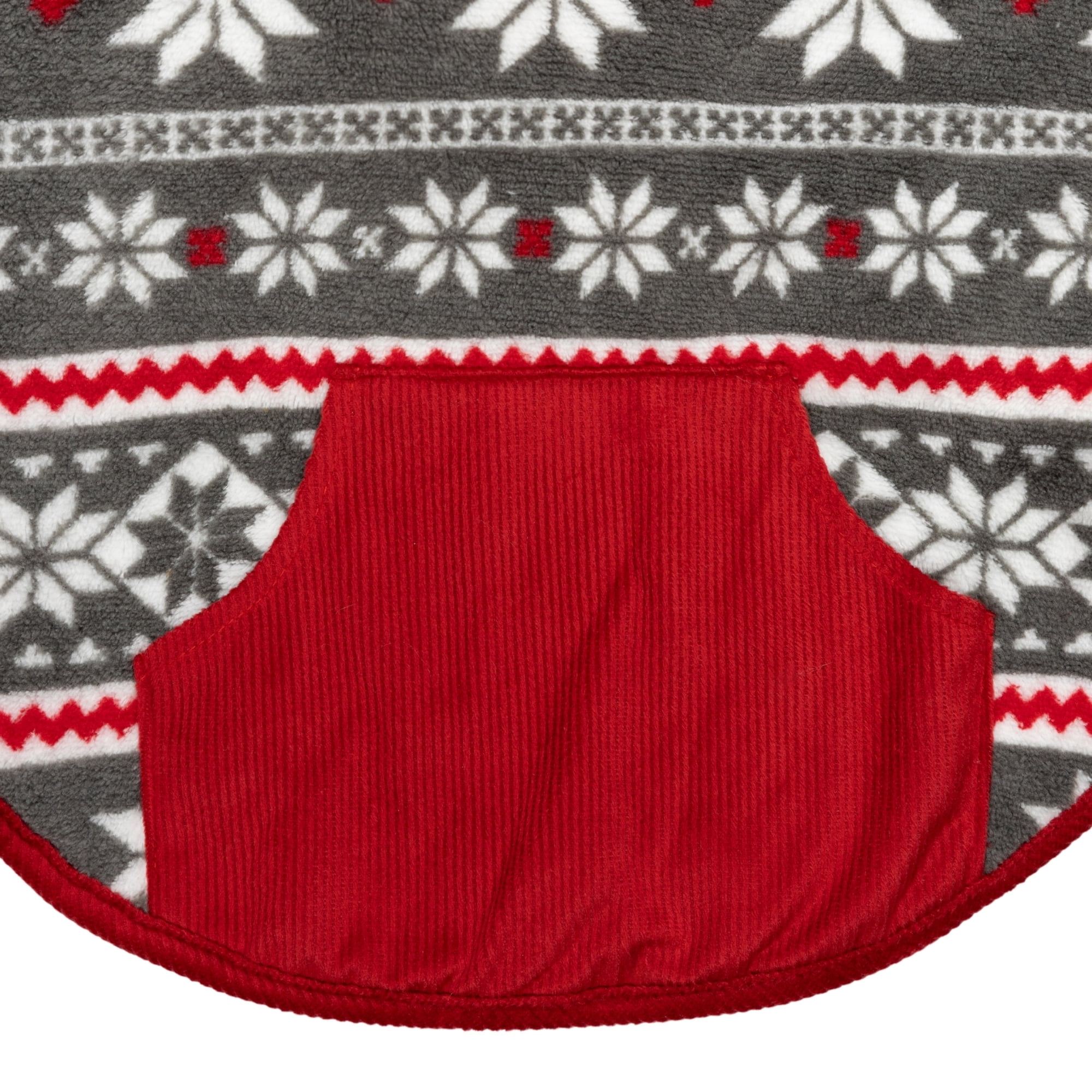 Vibrant Life Winter Coat for Cats & Dogs, Snowflake, Red and White, Small