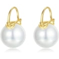 thumbnail image 2 of YAFEINI Bow Pearl Earrings 925 Sterling Silver Bow Stud Earrings Freshwater Pearl Earrings Bow Jewelry for Women Mom, 2 of 7