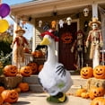 thumbnail image 3 of HWRETIE Outdoor Lawn Garden Figurine 23 Inch Porch Gooses Dress-Up Outfit with Umbrella Floral Costume for Summer, 3 of 8