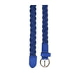 thumbnail image 3 of INSPIRE CHIC Women's Adjustable Single Pin Buckle Skinny Braided Belt waist:26-33 Blue, 3 of 6
