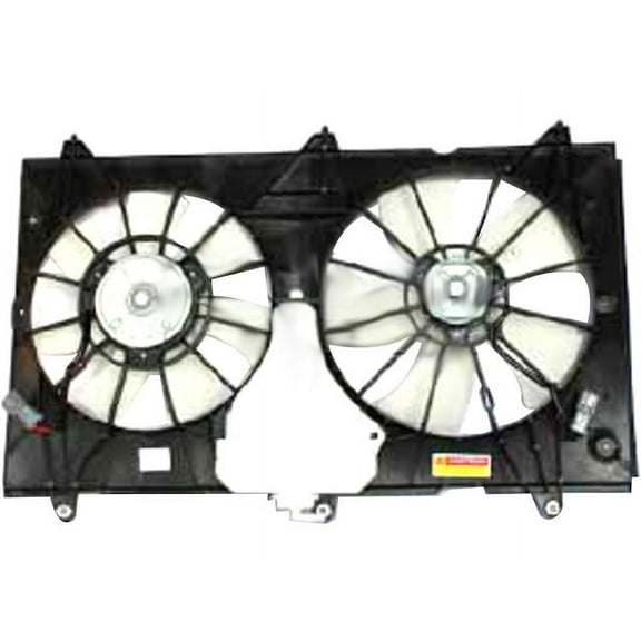 Radiator Fan Assembly - Compatible with 2003 - 2007 Honda Accord 2.4L 4-Cylinder 2004 2005 2006