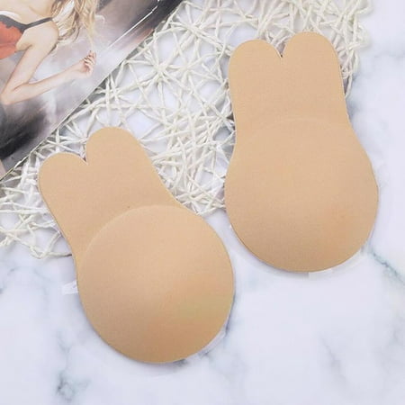 Adhesive Bra 1/2 Pair, Breast Lift Tape Silicone Breast Strapless Sticky Silicone invisible (Best Underwire Bra After Breast Augmentation)
