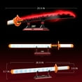 thumbnail image 4 of HI-REEKE Anime Sword Demon Building Block Set Slayer Katana Kyojuro Rengoku Building Kit ABS Toy Red, 4 of 9