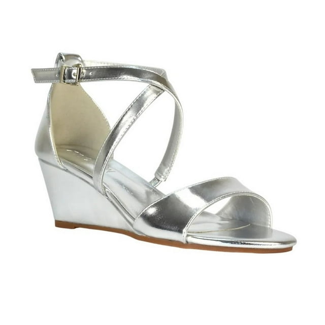 XY London Sandales Compensées Basses à Brides Kylie pour Femmes
