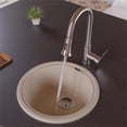 thumbnail image 1 of Pemberly Row Biscuit 17" Drop-In Round Granite Composite Kitchen Prep Sink, 1 of 9