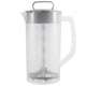 thumbnail image 1 of Jarra Mezcladora para Bebidas, Jarra de Agua de Plástico de 2 Cuartos/64 Oz con Tapa, Recipiente para Jugo de Fácil Mezcla, Cuchillas de Plástico en Ángulo, 1 of 5