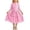 Pink, variant on Girls Summer Outfit Lace Short Sleeve Top With Flowy Skirt Two Piece Matching For Toddler And Kids Casual Party Wear Baby Girl Clothes Bundle