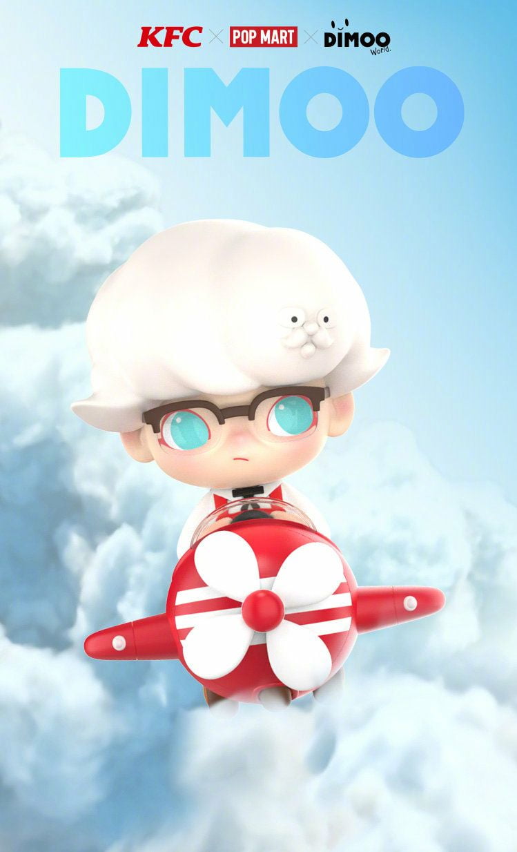 POP MART DIMOO KFC Joint Series Blind Box Model Toys Style Mystery Box ...