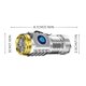 thumbnail image 2 of Linterna LED brillante tipo C recargable de 5 modos Linterna impermeable Plata, 2 of 6