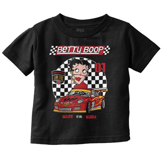 Betty Boop Kanji Racecar Cartoon Youth T Shirt Tee Girls Infant Toddler Brisco Brands 6M