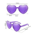thumbnail image 4 of hirigin Heart Shaped Sunglasses Women Transparent Love Heart Glasses Party Sunglasses for Party Eyewear Cycling Sunglasses, 4 of 4